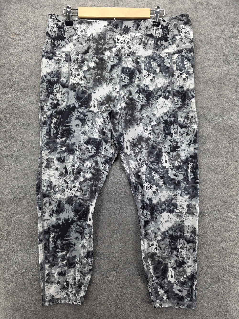Under Armour Pants Mens 2XL Gray Jogger Tie Dye Jersey Elastic Waist Pockets